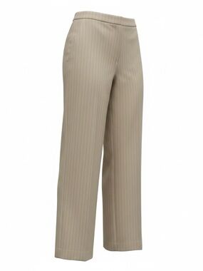 Amanda Smith Woman Gray Pinstripe Trousers Polyester Blend